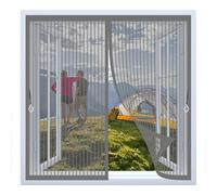 Mosquitera Magnética para Ventana 90 x 110 cm Varios Tallas, Cierre Automático, No Requiere Herramientas, Mantiene El Aire Fresco Cortina de Malla para Todas Las Ventana, Gris