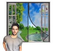 Mosquitera Magnética para Ventana a,Mosquitera Cortina Magnetica,Se Cierra Automáticamente,Fácil Instalación sin Taladrar,Para Dejar Pasar el Aire,Que Evita el Paso de Insectos,para Puertas y Ventanas