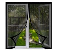 Mosquitera Magnética para Ventanas 110 x 135 cm Protección Contra Mosquitos y Moscas Mosquitera Magnética Ventana Fácil Instalación Adhesiva para Balcón Corredera Terraza, Negro