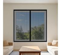 Mosquitera Magnética para Ventanas 115 x 125 cm Imanes Se Cierran Automáticamente Mosquitera Magnética Ventanas Fácil de Limpiar Adecuada para Decoración Del Hogar, Negro