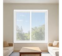 Mosquitera Magnética para Ventanas 115 x 125 cm Imanes Se Cierran Automáticamente Mosquitera Magnética Ventanas Fácil de Limpiar Adecuada para Decoración Del Hogar, Blanco