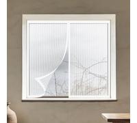 Mosquitera Magnética para Ventanas 160 x 65 cm sin Taladrar Ni Atornillar Personalizar Mosquiteras Ventanas Lavables para Exterior Jardín Balcón Salón Casa Tienda, Blanco