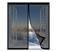 Mosquitera Magnetica para Ventanas 60 x 65 cm Fácil Instalación sin Taladrar, Fácil de Limpiar Esta Mosquitera para Ventanas para Todas Las, Negro