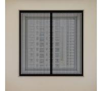 Mosquitera Magnética para Ventanas 75 x 80 cm Imanes Se Cierran Automáticamente Mosquitera Magnética Ventanas Lavables para Balcón Corredera Terraza, Negro