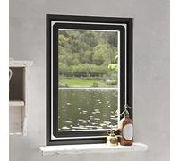 Mosquitera Magnética Para Ventanas Con Fibra De Vidrio, Protección Contra Insectos, Mosquitera Ventana, Tela Mosquitera, Adecuada Para Salón Y Dormitorio, Blanco, 80 x 120 cm