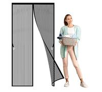 Mosquitera Magnetica per Finestra 115 x 270 cm Zanzariera Magnetica per Finestra dell'Auto Protección contra Mosquitos para Puertas de Salón Balcón Corredor, Negro
