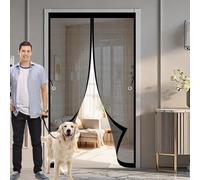 Mosquitera Magnetica Puerta 130 x 160 cm Protección Contra Insectos, Malla Fina, Mantiene El Aire Fresco, Mosquiteras para Puerta para Corredera, de Salón, Negro