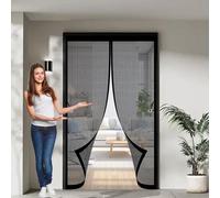 Mosquitera Magnetica Puerta 175 x 190 cm Protección Contra Insectos, Malla Fina, Mantiene El Aire Fresco, Mosquitera Magnético para Puerta de Balcón, de Patio, Negro