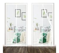 Mosquitera Magnética Puertas 150 x 235 cm Fácil de Ensamblar Sin Taladrar Mosquitera Puerta Cierre Magnético Automático Para Puertas Abatible Balcón, Blanco
