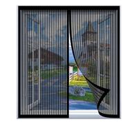 Mosquitera Magnetica Ventana 100 x 125 cm Fácil Instalación sin Taladrar, Fácil de Limpiar Pantalla Insectos Proteccn Magn¨¦Tica para Todas Las Ventanas, Negro