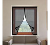 Mosquitera Magnetica Ventana 50 x 120 cm sin Taladrar Ni Atornillar Ventana Contra Insectos y Moscas Lavables para Exterior Jardín Balcón Salón Casa Tienda, Negro