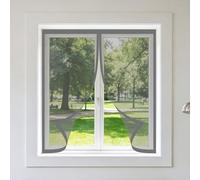Mosquitera Magnetica Ventana 60 x 60 cm Imanes Se Cierran Automáticamente Mosquiteras Fácil de Ensamblar Autoadhesivo para Ventanasde Balcón, Ventanasde Patio, Sala, Gris