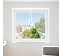 Mosquitera Magnetica Ventana 80 x 160 cm Imanes Se Cierran Automáticamente Mosquitera Ventanas Adhesiva Lavables para Ventanasde Balcón, Ventanasde Patio, Sala, Blanco