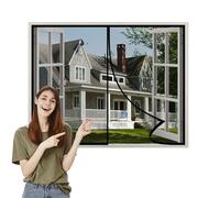 Mosquitera Magnetica Ventana 85x125cm Mosquitera Iman Fuerte para Puerta Ventana Fácil para Niños y Mascotas Cierra Automáticamente Negro