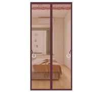 Mosquitera Marrón Magnetica Mosquitera Puerta Magnética Mosquiteras Magneticas Se Cierra Automáticamente mosquitera magnética para puerta Varios Tallas Fácil de Instalar(Coffee,85 * 215cm)
