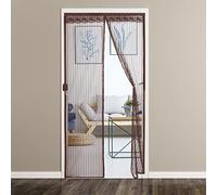 Mosquitera marrón para puerta de balcón 70 x 210 cm, cortina mosquitera Tesa con protección para ventanas y puertas, duradera y fácil de instalar, ideal para uso doméstico