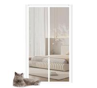 Mosquitera mosquitera, malla de puerta de tamaño personalizado, red de mosca extraíble para puerta, cortina de mosquitos, malla antimosquitos, mantiene los insectos fuera y deja entrar aire fresco