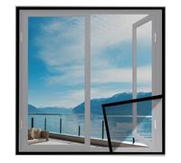 Mosquitera Mosquiteras 50x70cm Negro Mosquitera Autoadhesiva fácil instala y Puede Lavar y Duradero para La Ventana Puertas