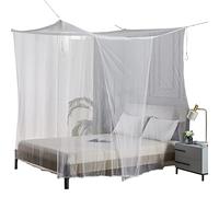 Mosquitera Para Acampar Al Aire Libre, Mosquitera Para Interiores, 4 Postes De Esquina, Dosel, Cortina, Cama, Cama Colgante,Blanco,200x180x200cm
