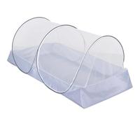 Mosquitera para Cama con Dosel, Puerta Doble Plegable Emergente con Fondo, Tienda De Campaña Antimosquitos para Viajes En Casa, Camping Aire Libre