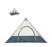 Mosquitera para camping, con cremallera, 220 x 120 x 135 cm, para viajes, para exteriores, incluye bolsa de transporte y tacos para viajes, senderismo, jardín (verde militar)