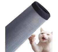 Mosquitera para gatos, mosquitera para balcón, protección de malla para seguridad de gatos, mosquitera antiarañazos, mordeduras y desgarros (140 x 150 cm, A)