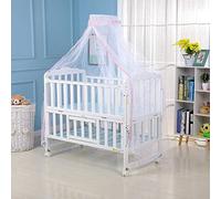 Mosquitera para la Cama de los niños, Ruspela Red de Mosquitos para Cuna con diseño de Encaje Delicado para decoración de Gran transpiración para Mantener a tu bebé lejos de los Mosquitos