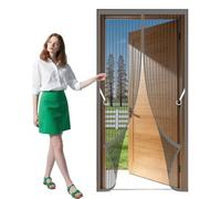 Mosquitera para Puerta 119 x 266 cm Imán sin Necesidad de Taladrar Cortina Mosquitera Magnética Proteja a su Familia de Los Mosquitos para Puertas de Salón Balcón Corredor, Gris