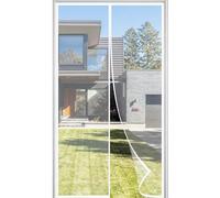 Mosquitera Para Puerta 120x205cm Mosquitera Puertas Cortina Cortina de Protección Contra Insectos Magnética Montaje Fácil con Adhesivo Que Evita el Paso de Insectos Blanco