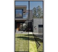 Mosquitera Para Puerta 120x235cm Mosquitera para puerta de balcón Mosquiteras para Puertas Magnetica Cierre Automático Y Silencioso Cortina Exterior Negro