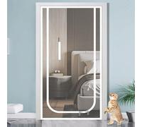 Mosquitera para puerta, tamaño personalizado, mosquitera con cremallera, mantiene los insectos alejados, deja entrar el aire fresco, cortina antimosquitos para ventana, salón, 110 x 210 cm (ancho x