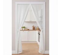 Mosquitera para Puertas 153 x 190 cm Varios Tallas Mosquitera Magnética Puerta No Requiere Herramientas para Entrada, Balcón, Puerta de Ventana, Blanco