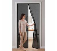 Mosquitera para Puertas 171 x 232 cm Kit de Instalación Completo Mosquitera Magnética Puerta No Requiere Herramientas Mantiene El Aire Fresco en El Interior, Negro