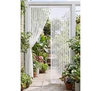 Mosquitera para Puertas 241 x 200 cm Varios Tallas Cortina Magnetica Mosquitera Instalación sin Taladro Cierre Automático para Entrada, Balcón, Puerta de Ventana, Blanco