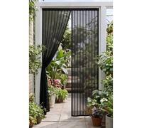 Mosquitera para Puertas 241 x 200 cm Varios Tallas Cortina Magnetica Mosquitera Instalación sin Taladro Cierre Automático para Entrada, Balcón, Puerta de Ventana, Negro