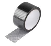 Mosquitera para reparación, 5 cm x 500 cm, autoadhesiva, color negro, juego de reparación para ventanas, puertas, mosquiteras, agujeros, pegamento fuerte, resistente al agua, duradero