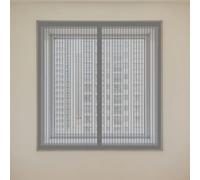 Mosquitera para Ventana 110 x 150 cm sin Taladrar Ni Atornillar Cortinas Mosquitera Ventana Fácil Instalación Adhesiva para Todas Las Ventanas, Gris