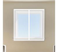 Mosquitera para Ventana 135 x 155 cm sin Taladrar Ni Atornillar Mosquitera Ajustable Ventanas Fácil Instalación Adhesiva para Exterior Jardín Balcón Salón Casa Tienda, Blanco