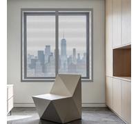 Mosquitera para Ventana 50 x 120 cm Imanes Se Cierran Automáticamente Mosquiteras Ventanas Magnética Fácil Instalación, Sin Taladrar Ni Atornillar para Todas Las Ventanas, Gris