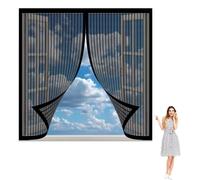 Mosquitera para Ventana 50 x 70 cm Mantiene Insectos, Moscas y Mosquitos Fuera Mosquiteras Fácil de Limpiar para Ventana de Bricolaje para Caseras Oficina, Negro