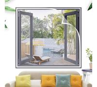Mosquitera para ventana, 50x105 cm, mosquitera autoadhesiva para ventana, mosquiteras de fibra de vidrio para puerta de balcón, sala de estar, tragaluz