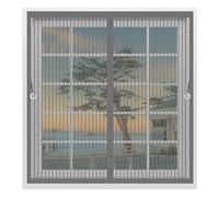 Mosquitera para Ventana 60 x 60 cm Cierre Automático de Arriba a Abajo, Mantiene El Aire Fresco Dentro y Los Bichos Fuera Fly Curtains for Door para Todas Las Ventana, Gris