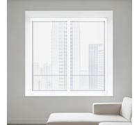 Mosquitera para Ventana 65 x 150 cm Imanes Se Cierran Automáticamente Mosquiteras Magnética Anti Insectos Cierre Lavables para Balcón Corredera Terraza, Blanco