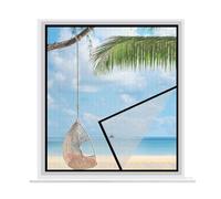 Mosquitera Para Ventana 65x110cm, ProteccióN Contra Insectos Con Cierre AutomáTico, Ventana Con Cinta De Cinta Mágica Para Ventana De BalcóN, Cocina, Ventana Exterior, Negro