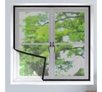 Mosquitera para ventana, 70 x 100 cm, malla fina para ventana, vidrio, pantallas, puertas, protección contra insectos, moscas, arañas y plagas al aire libre | Red adhesiva para insectos