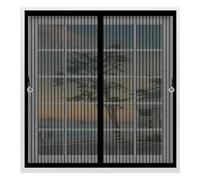 Mosquitera para Ventana 70 x 80 cm Cierre Automático de Arriba a Abajo, Mantiene El Aire Fresco Dentro y Los Bichos Fuera Fly Curtains for Door para Todas Las Ventana, Negro