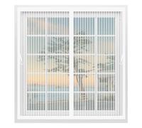 Mosquitera para Ventana 70 x 90 cm Cierre Automático de Arriba a Abajo, Mantiene El Aire Fresco Dentro y Los Bichos Fuera Fly Curtains for Door para Todas Las Ventana, Blanco