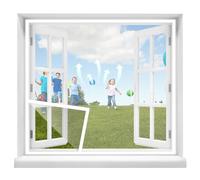 Mosquitera para Ventana, 70x80cm Mosquiteras de Ventanas Adhesiva, Malla Mosquitera para Ventanas, Cortina de Ventana para Prevenir Mosquitos y Insectos, Lavable Blanco