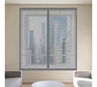 Mosquitera para Ventana 75 x 115 cm sin Taladrar Ni Atornillar Mosquitera Ventana Fácil de Limpiar para de Bricolaje para Caseras Oficina, Gris