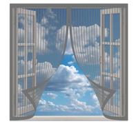 Mosquitera para Ventana 75 x 80 cm Mantiene Insectos, Moscas y Mosquitos Fuera Personalizar Mosquiteras Ventanas Fácil de Limpiar para Todas Las Ventanas, Gris